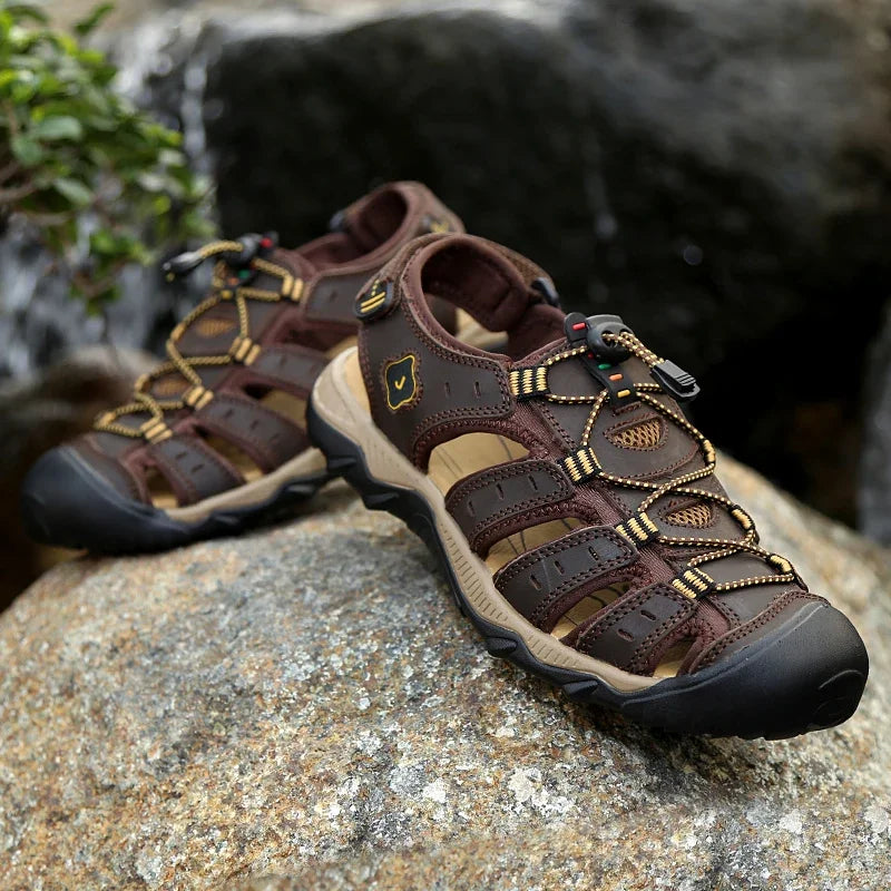 Men's Genuine Leather Outdoor Sandals