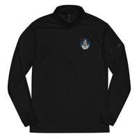 Adidas Collie Craze Happy Blue Embroidered Quarter zip pullover