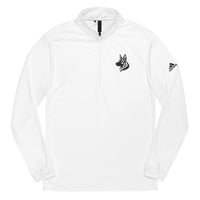 Embroidered Classic Shepherd Girl Adidas Quarter zip pullover