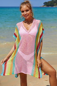 Colorful Knit Beach Cover-Up