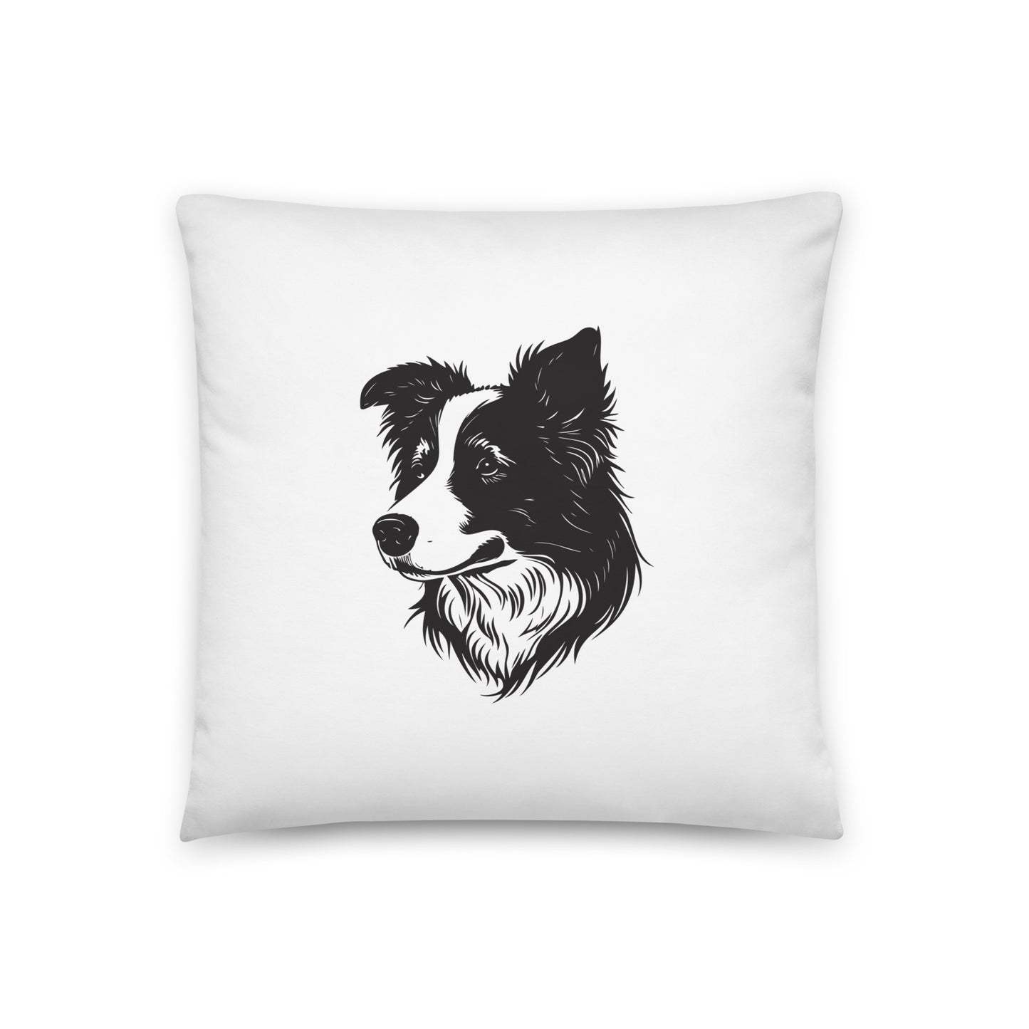 Collie Craze Printed Throw Pillow