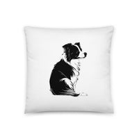 Collie Craze Boy & Girl Printed Throw Pillow