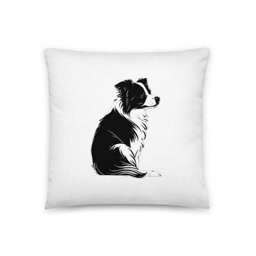 Collie Craze Boy & Girl Printed Throw Pillow