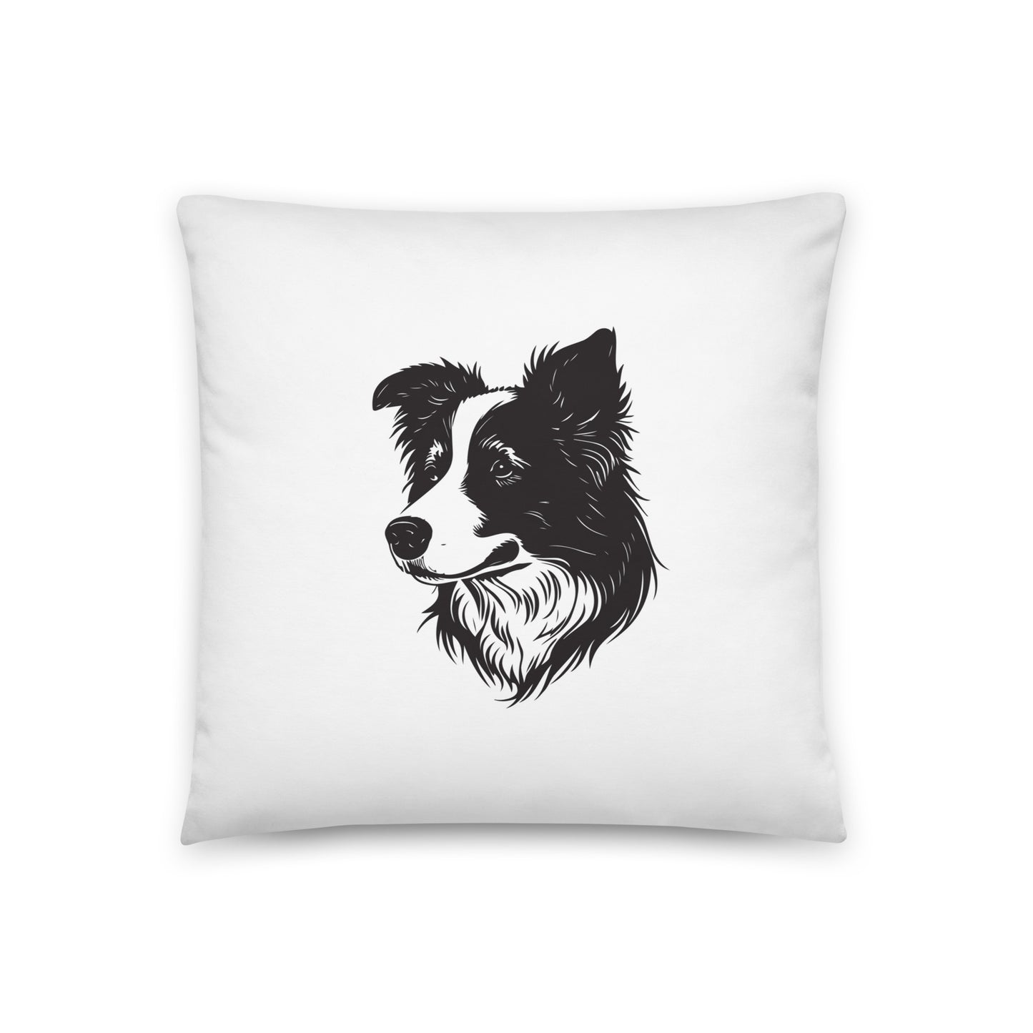 Collie Craze Printed Throw Pillow