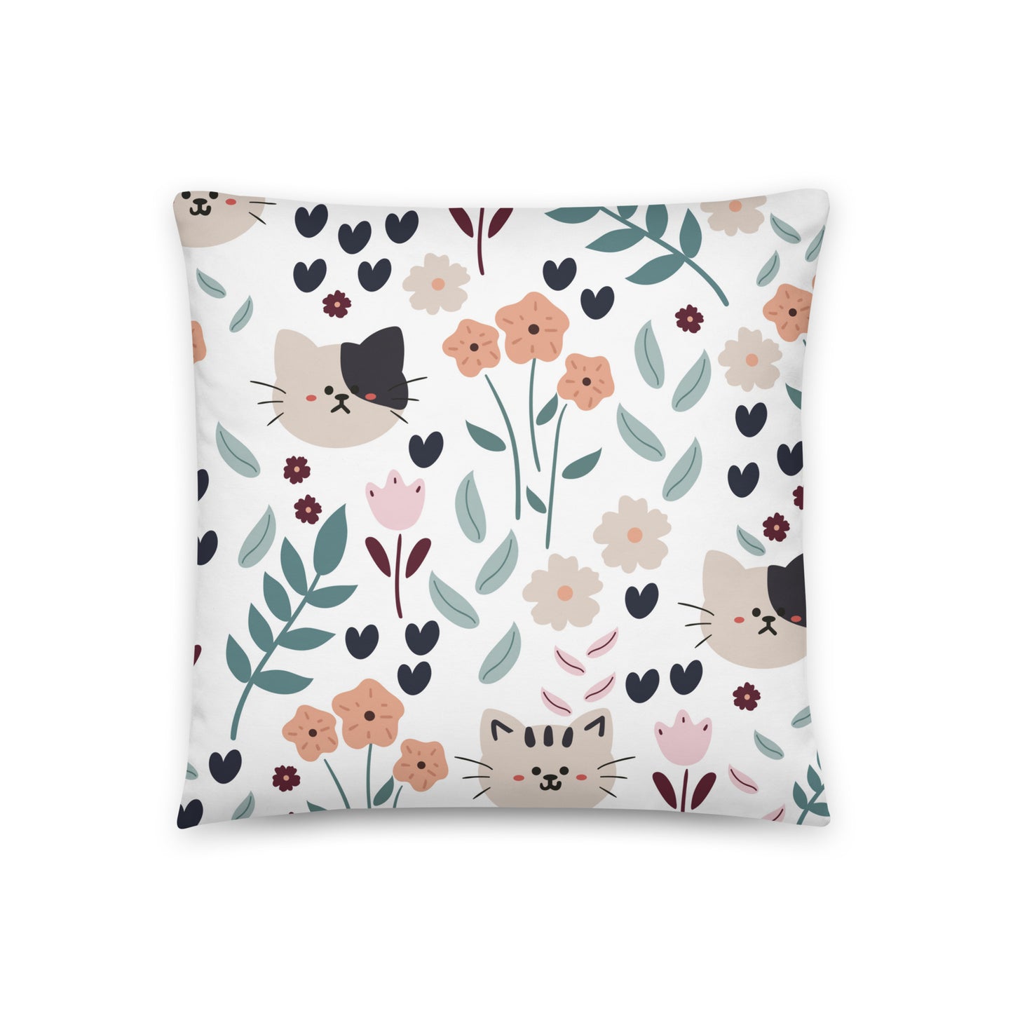 Pretty Kitty Throw Pillow