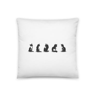 Sit kitty Throw Pillow