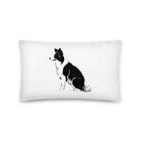 Collie Craze Boy & Girl Printed Throw Pillow