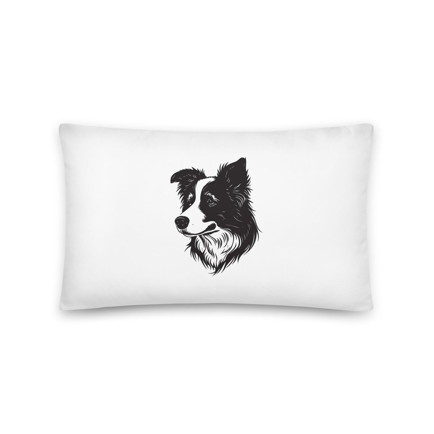 Collie Craze Printed Throw Pillow