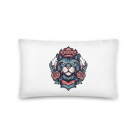 King Cat Throw Pillow