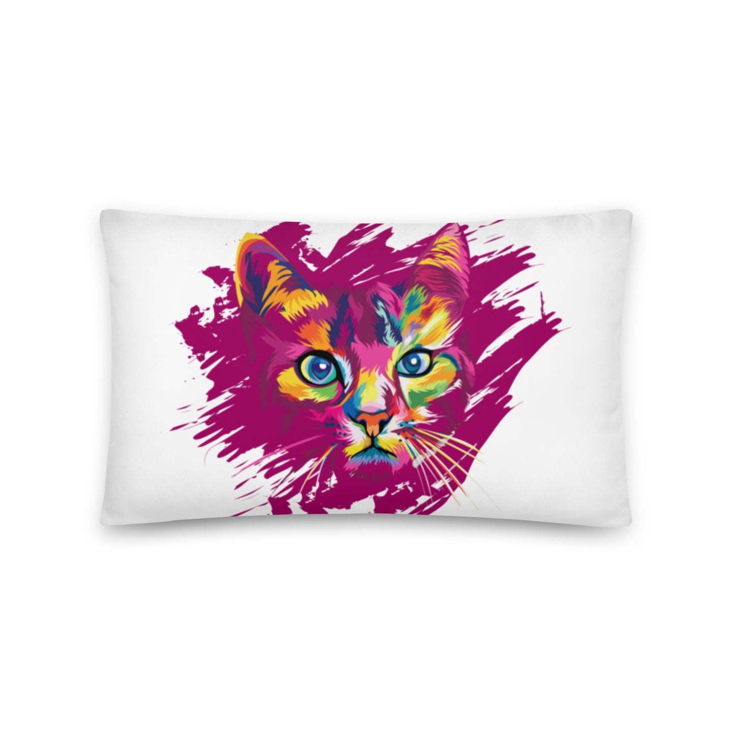 Pinky Cat Throw Pillow