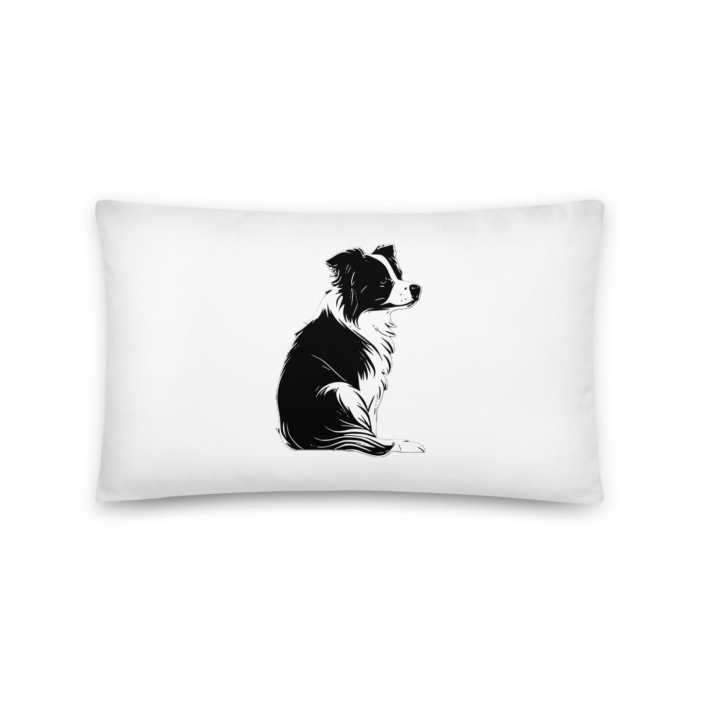 Collie Craze Boy & Girl Printed Throw Pillow