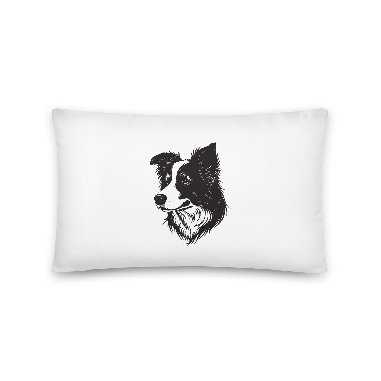 Collie Craze Printed Throw Pillow