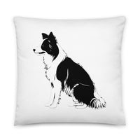 Collie Craze Boy & Girl Printed Throw Pillow