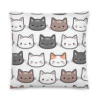 Happy Cat Throw Pillow