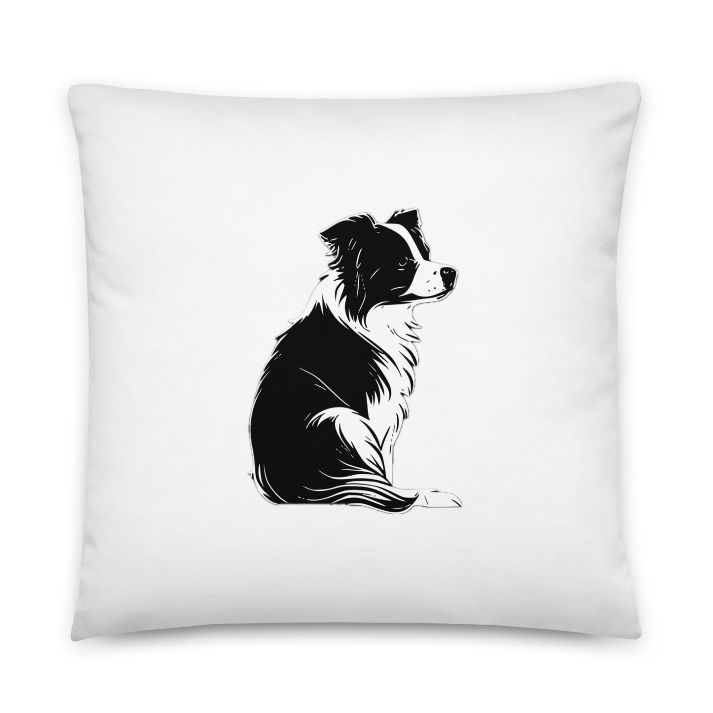 Collie Craze Boy & Girl Printed Throw Pillow