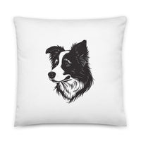 Collie Craze Printed Throw Pillow