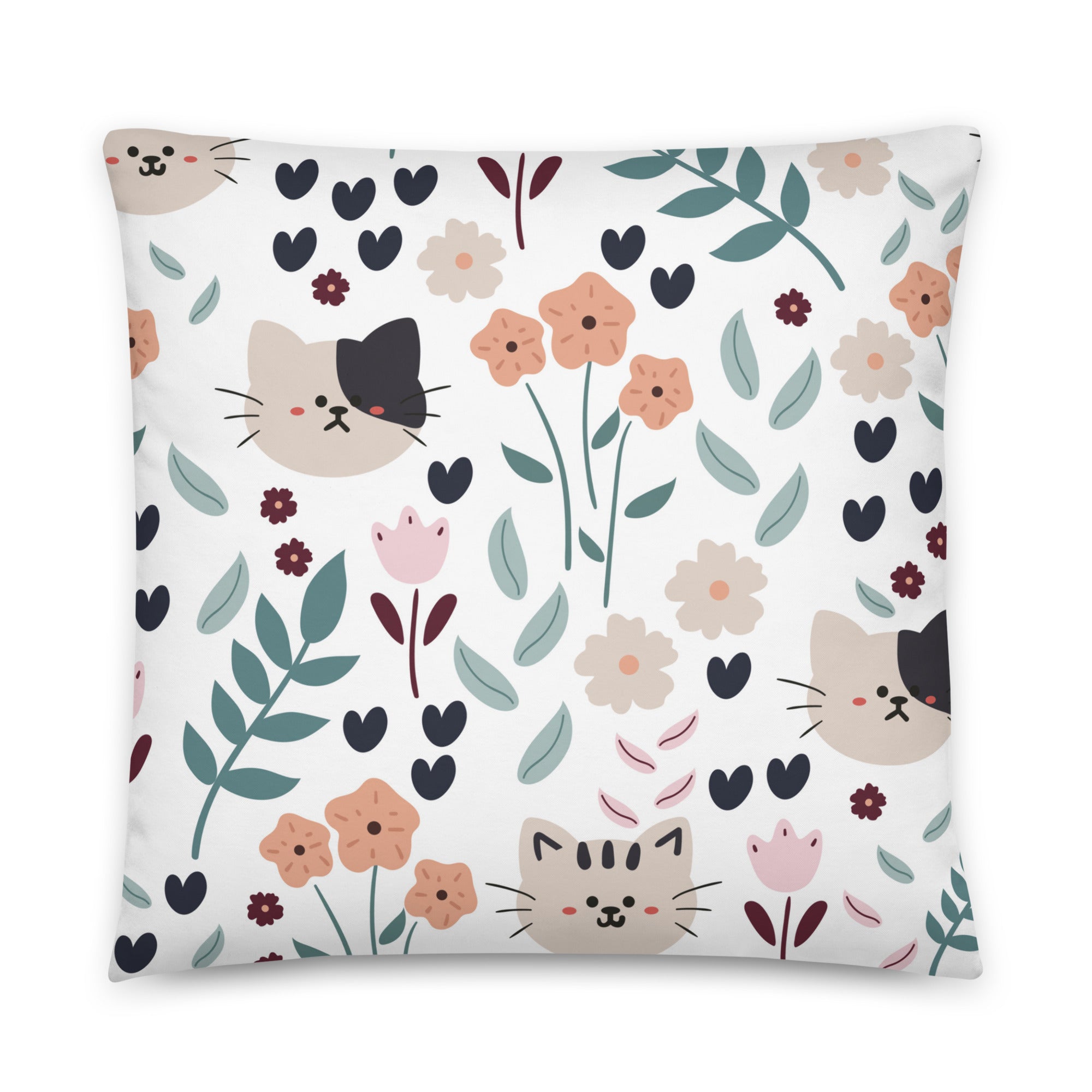 Pretty Kitty Throw Pillow