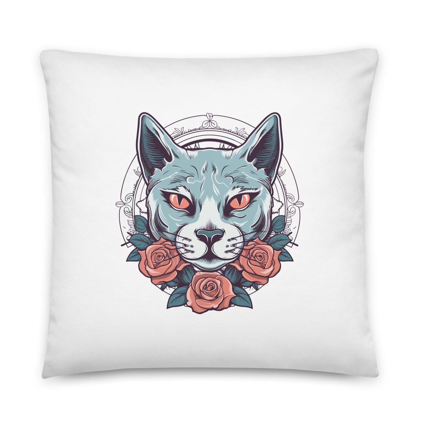 Slayer Kitty Throw Pillow