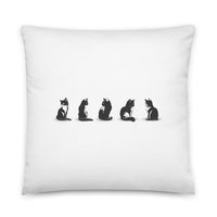 Sit kitty Throw Pillow