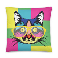 Chill Me-Out Cat Throw Pillow