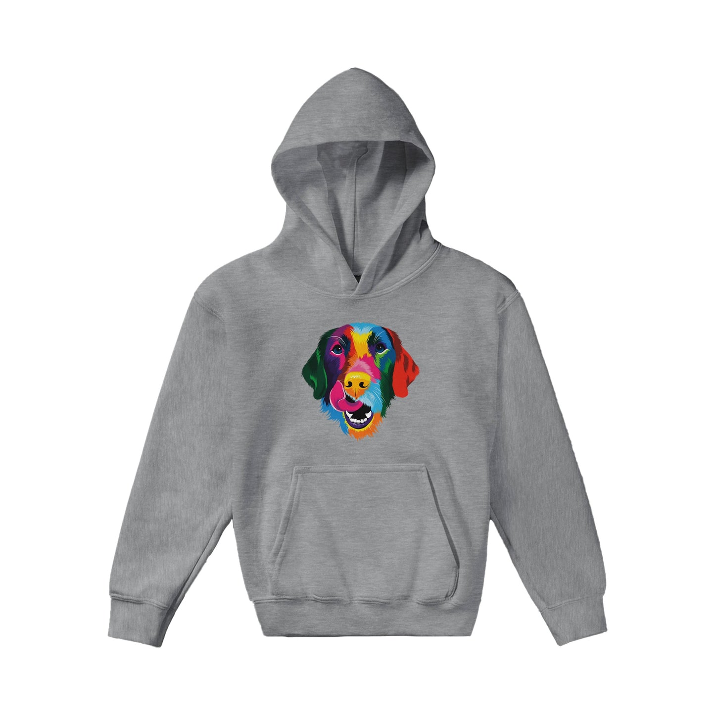 Color Silly Lab Printed Kids Pullover Hoodie