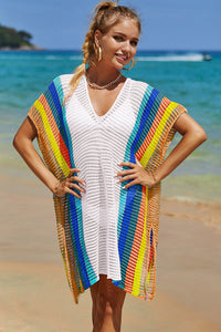 Colorful Knit Beach Cover-Up