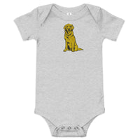 Golden Boy Classic Embroidered Baby short sleeve one piece