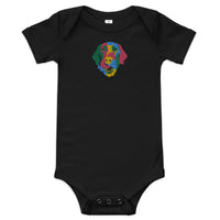 Embroidered Color Silly Lab Baby One Piece