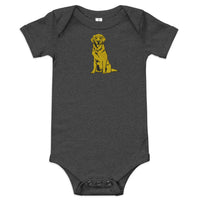 Golden Boy Classic Embroidered Baby short sleeve one piece