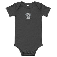 Embroidered Classic Silly Lab Baby One Piece