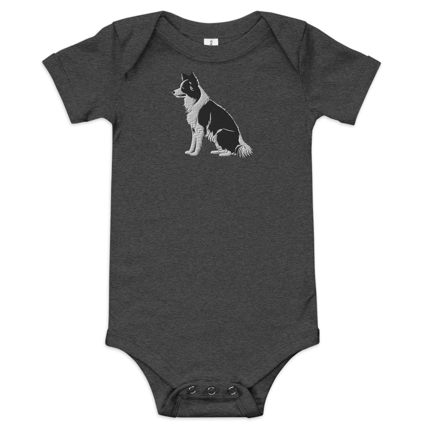 Embroidered Collie Craze Boy Baby One Piece