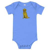 Golden Boy Classic Embroidered Baby short sleeve one piece