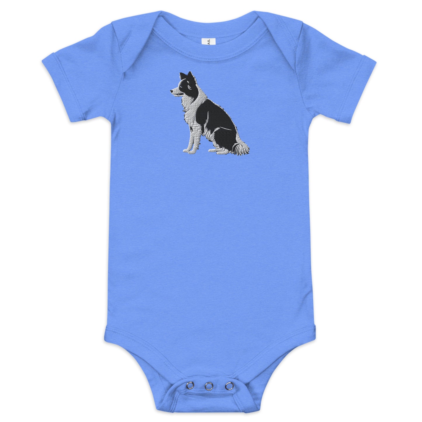 Embroidered Collie Craze Boy Baby One Piece