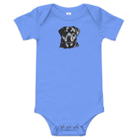 Embroidered Classic Rottie Baby One Piece