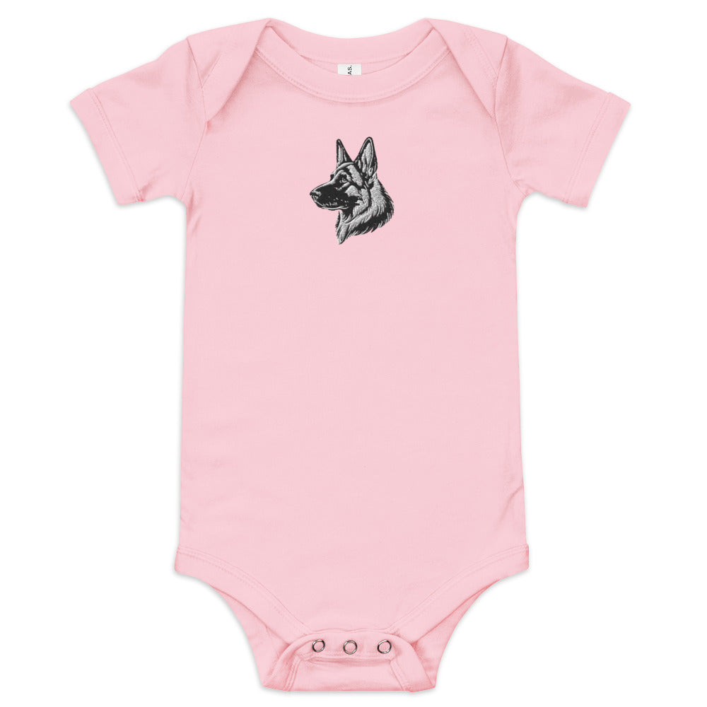 Embroidered Classic Shepherd Girl Baby One Piece