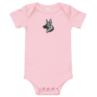 Embroidered Classic Shepherd Girl Baby One Piece