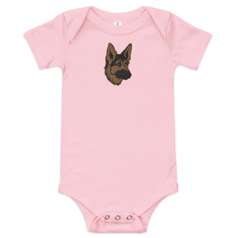 Embroidered Shepherd Girl Baby One Piece