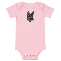 Embroidered Shepherd Girl Baby One Piece