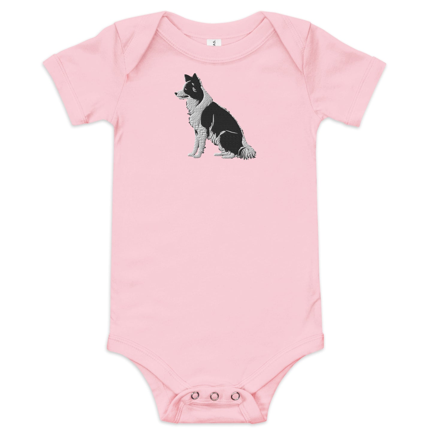 Embroidered Collie Craze Boy Baby One Piece