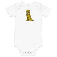 Golden Boy Classic Embroidered Baby short sleeve one piece