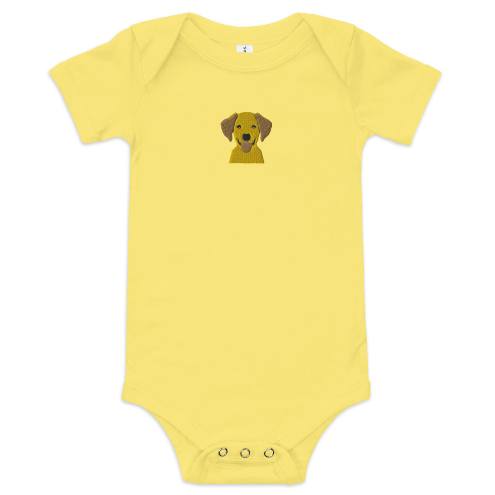 Embroidered Silly Lab Baby One Piece