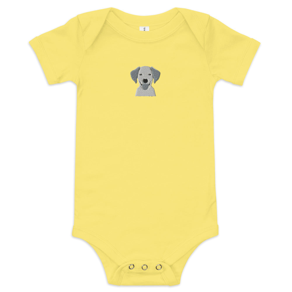 Embroidered Classic Silly Lab Baby One Piece