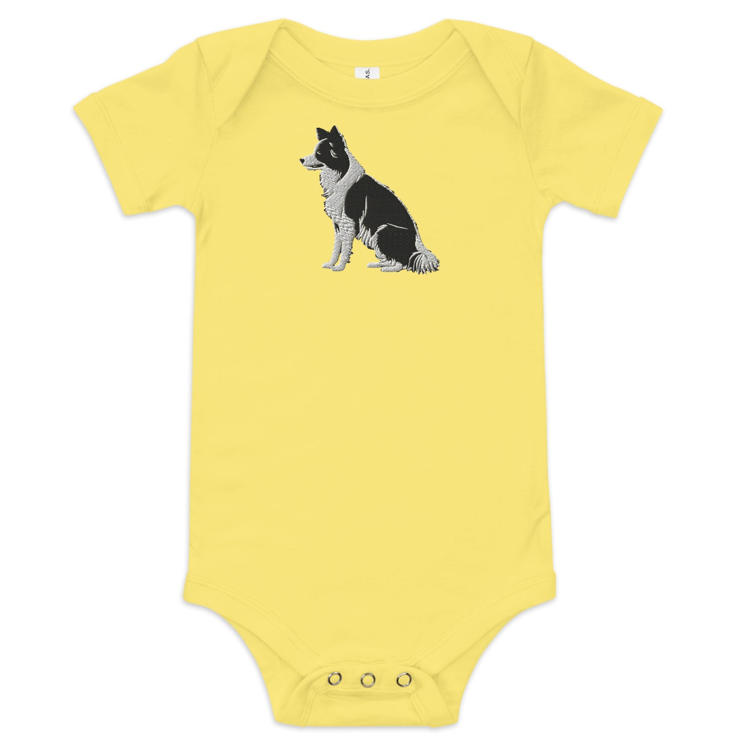 Embroidered Collie Craze Boy Baby One Piece