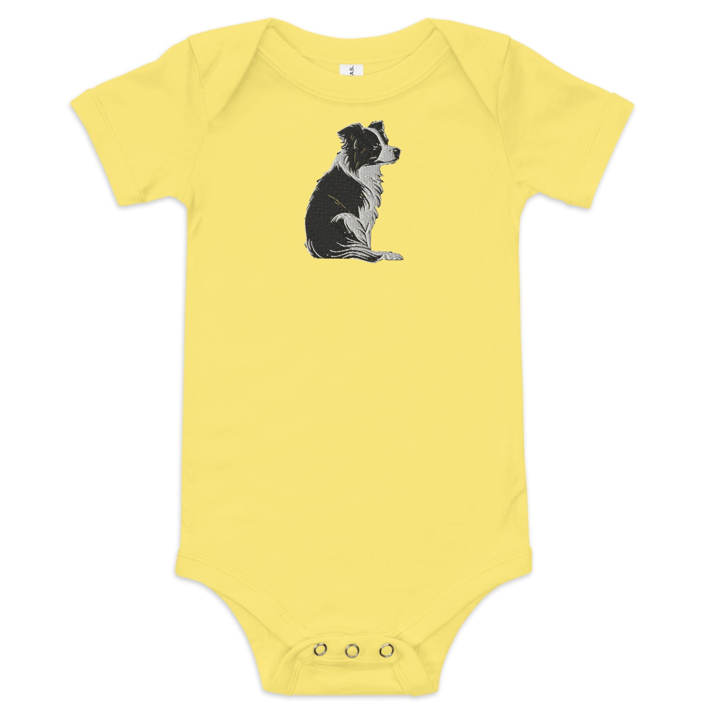 Embroidered Collie Craze Girl Baby One Piece