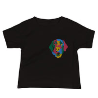 Embroidered Color Silly Lab Baby Jersey Short Sleeve Tee