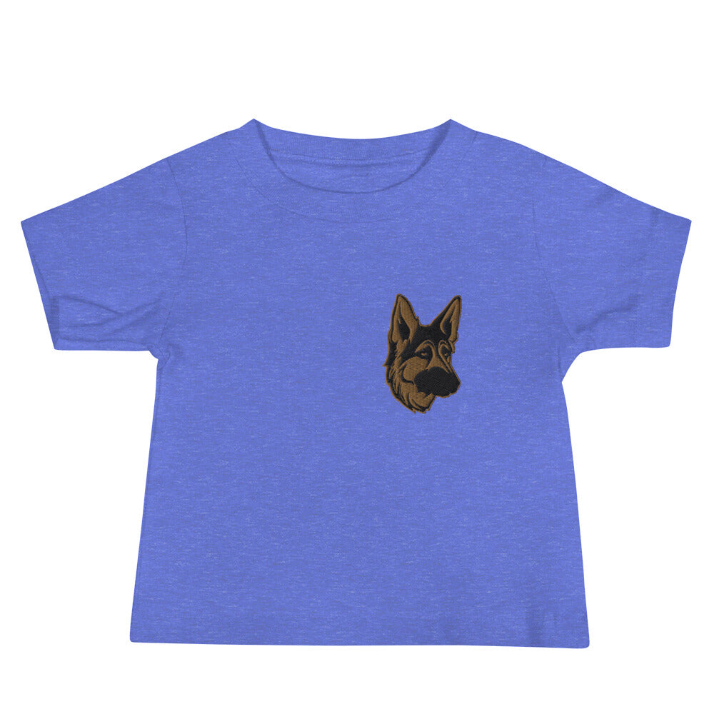 Embroidered Shepherd Girl Baby Jersey Short Sleeve Tee