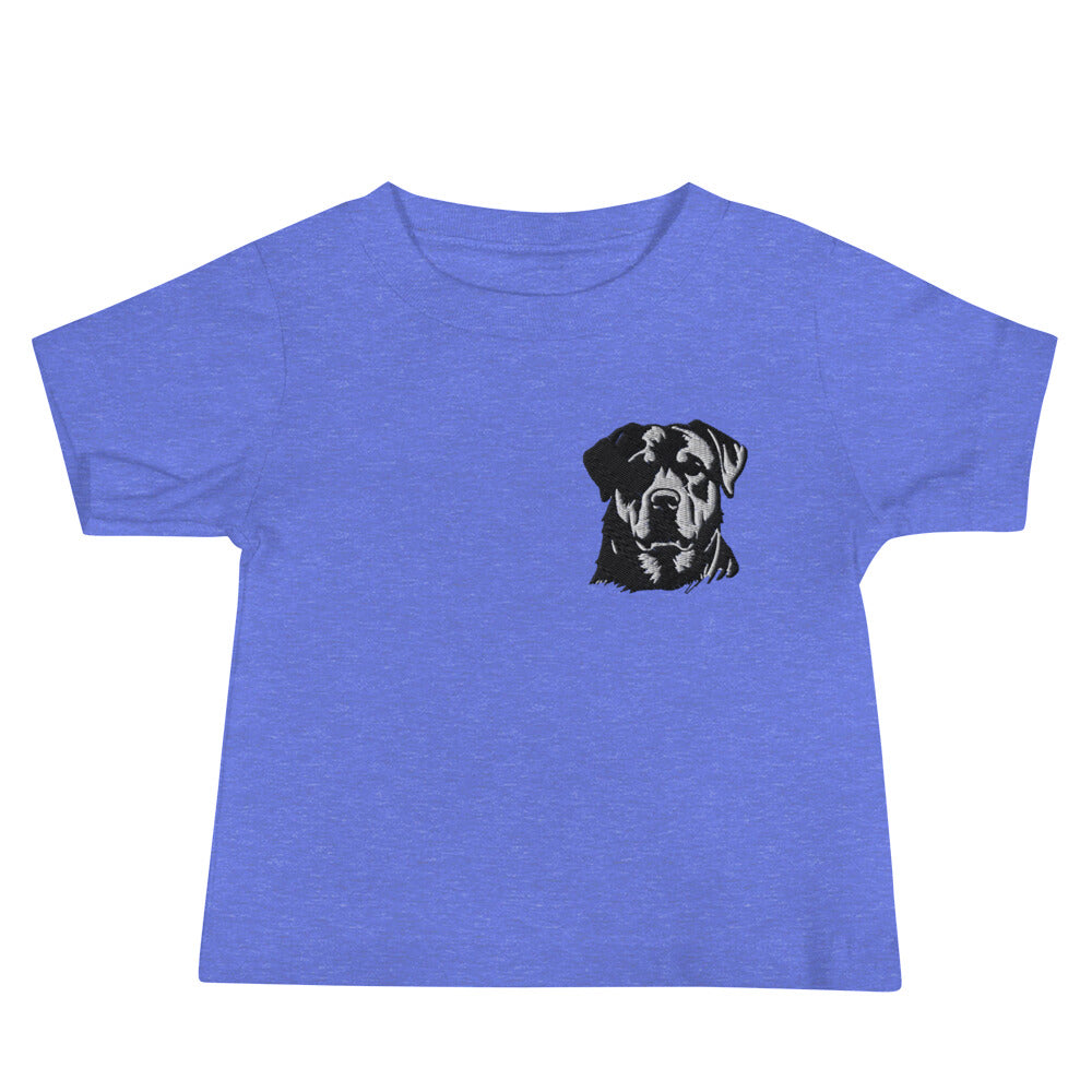 Embroidered Classic Rottie Baby Jersey Short Sleeve Tee