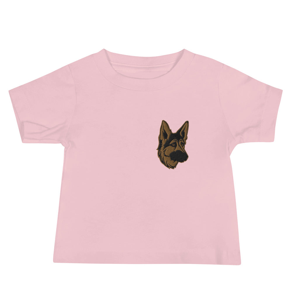 Embroidered Shepherd Girl Baby Jersey Short Sleeve Tee