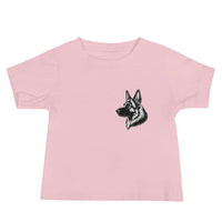 Embroidered Classic Shepherd Girl Baby Jersey Short Sleeve Tee