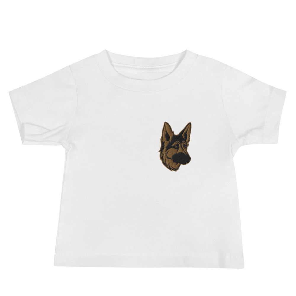 Embroidered Shepherd Girl Baby Jersey Short Sleeve Tee